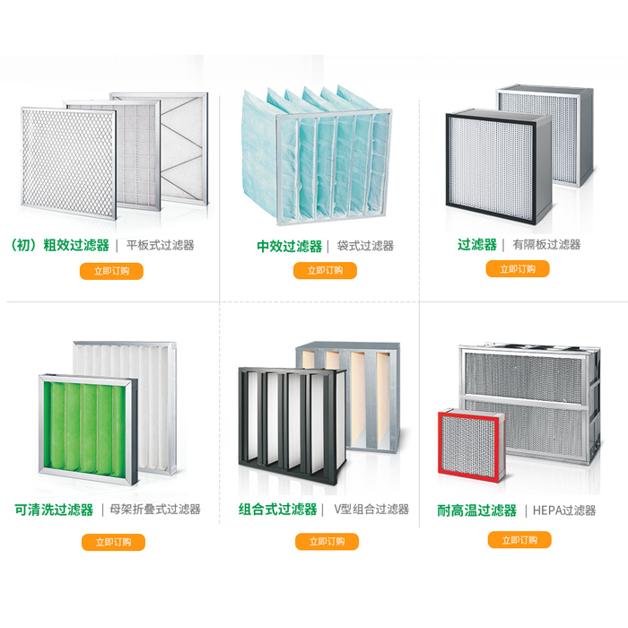 医院高效过滤器的类型